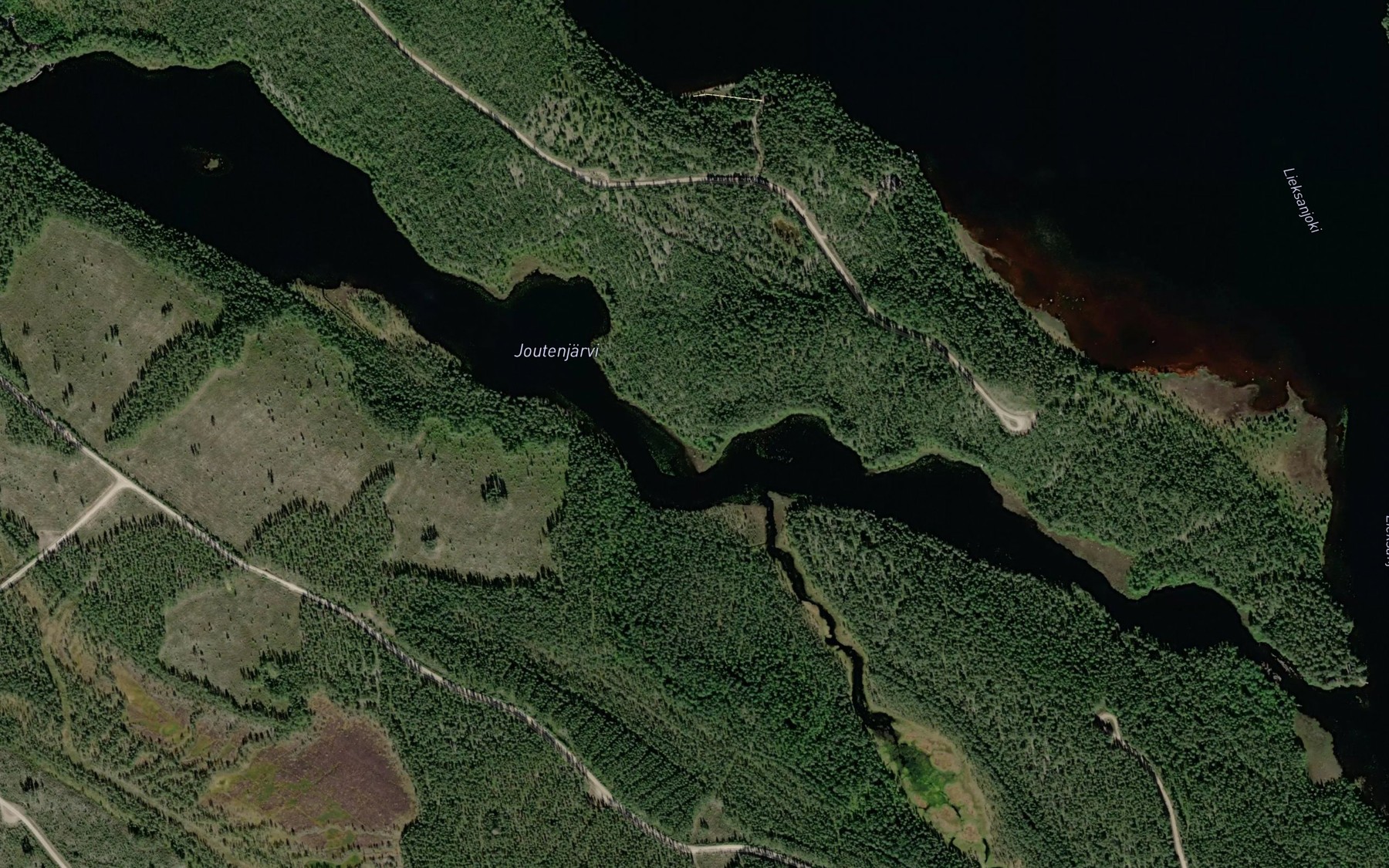 Satellite map of the Joutenjarvi