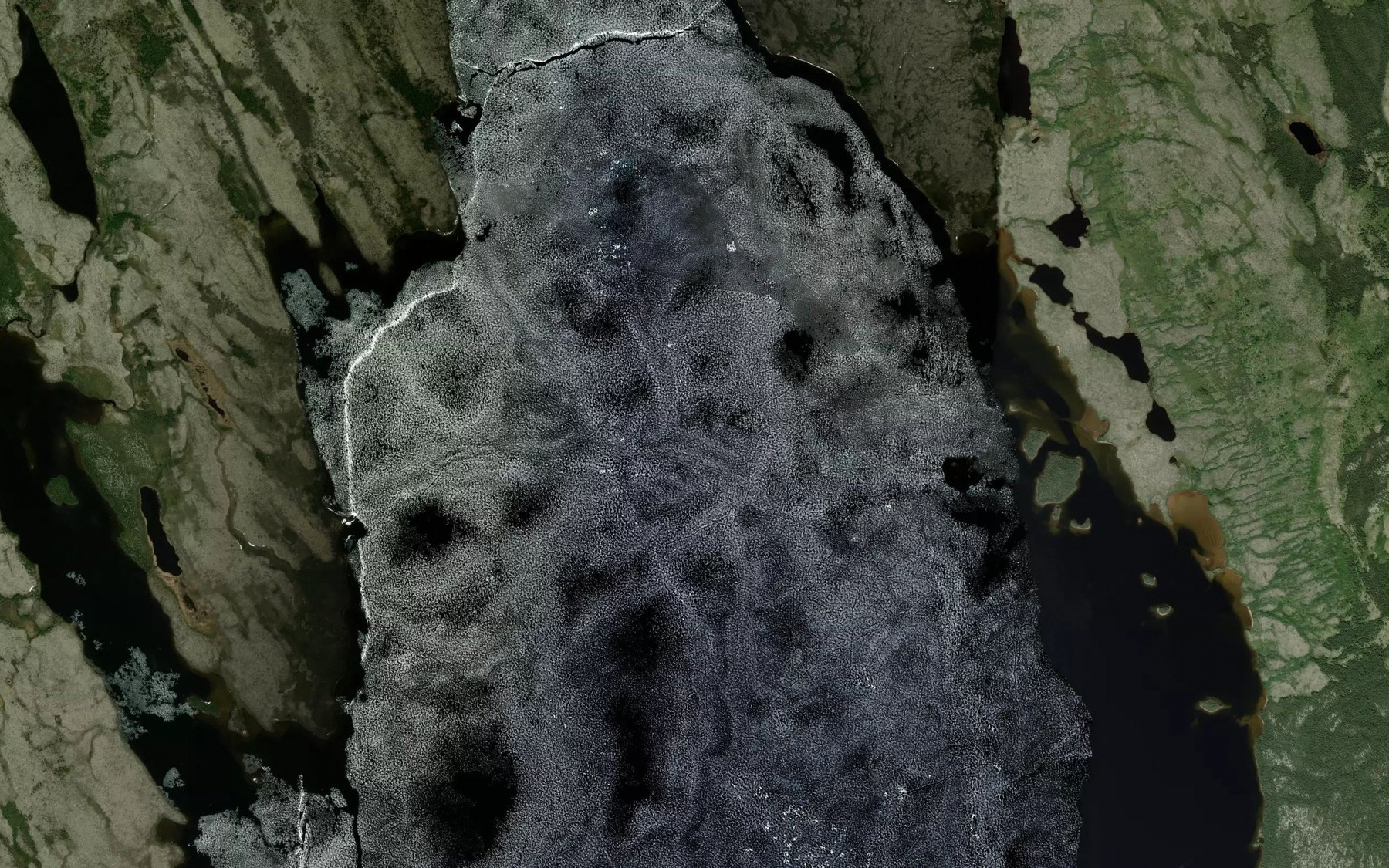 Satellite map of the Lac Fournier