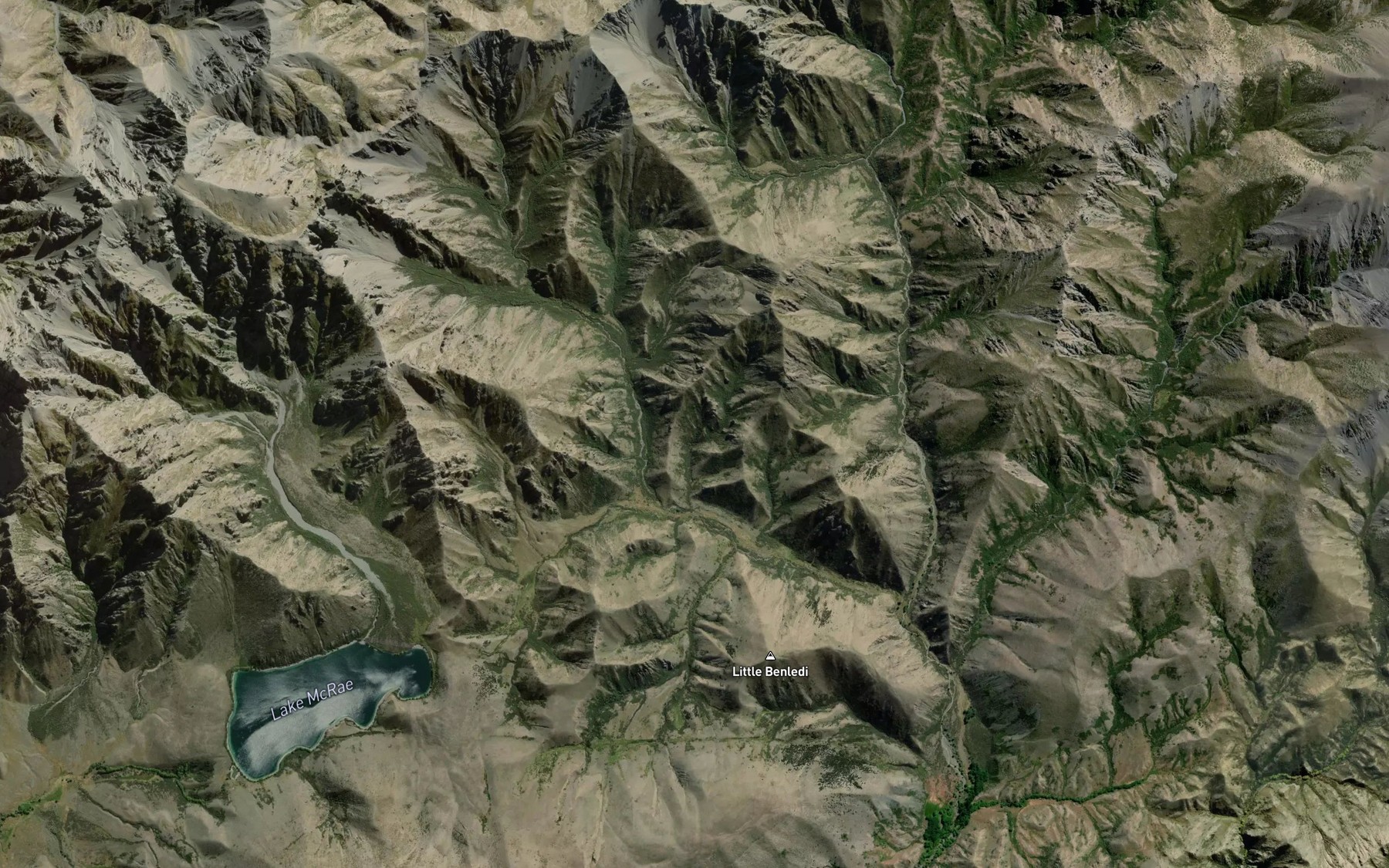 Satellite map of the Elliott Stream