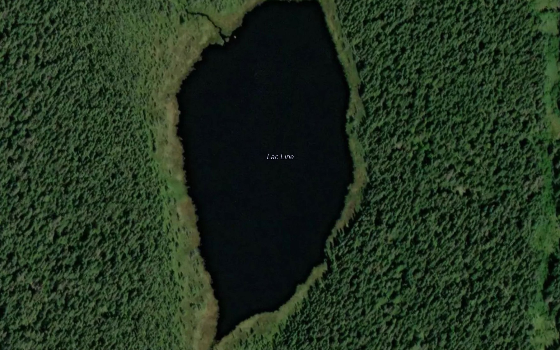 Satellite map of the Lac Line