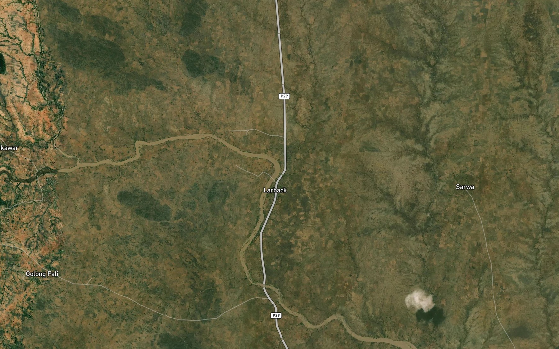 Satellite map of the Djabi