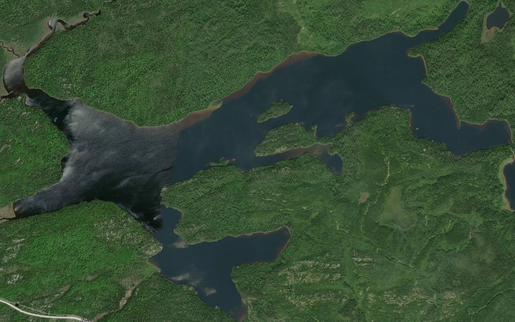 Satellite map of the Charon Lake