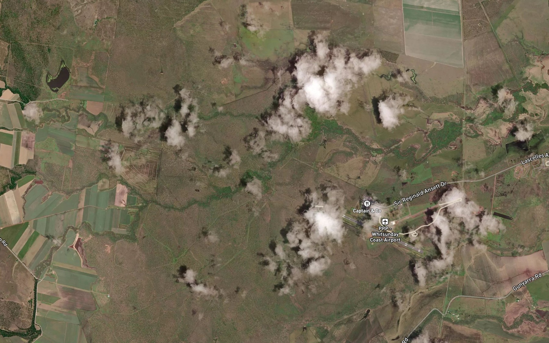 Satellite map of the Stony Creek