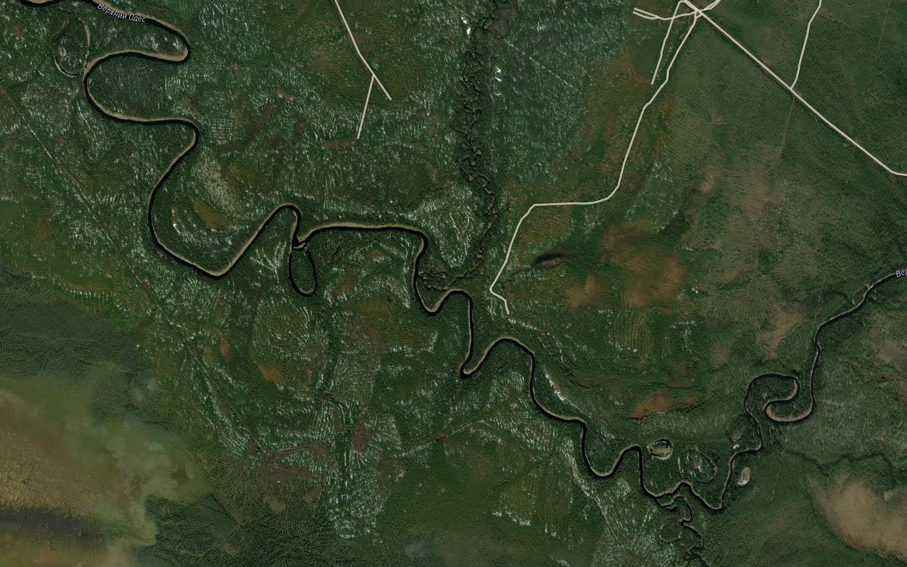 Satellite map of the Oshkavozh