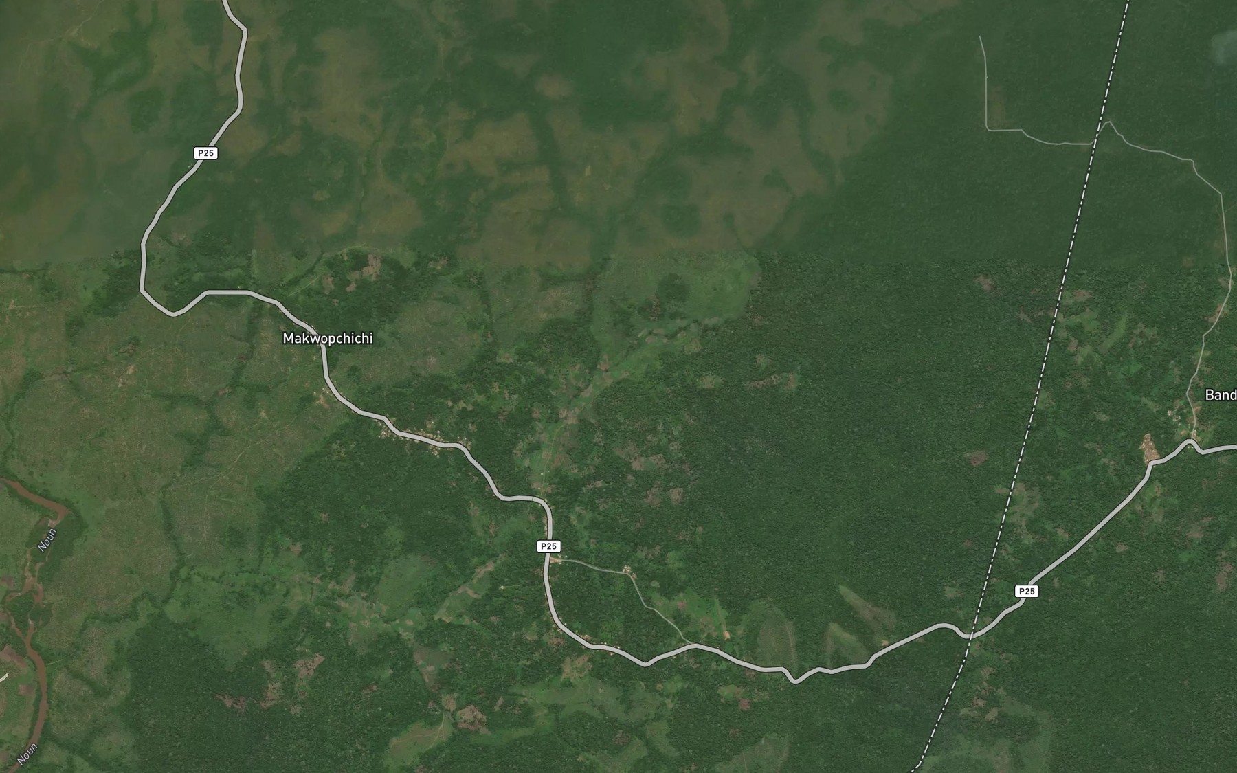 Satellite map of the Ngou