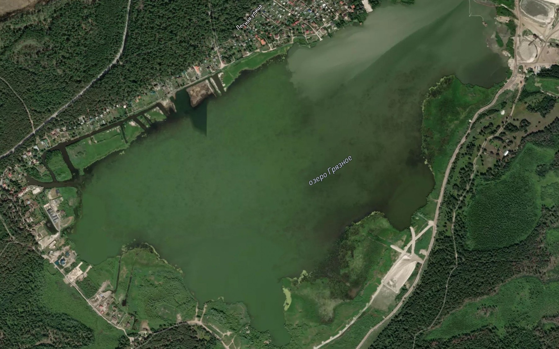 Satellite map of the Ozero Gryaznoye