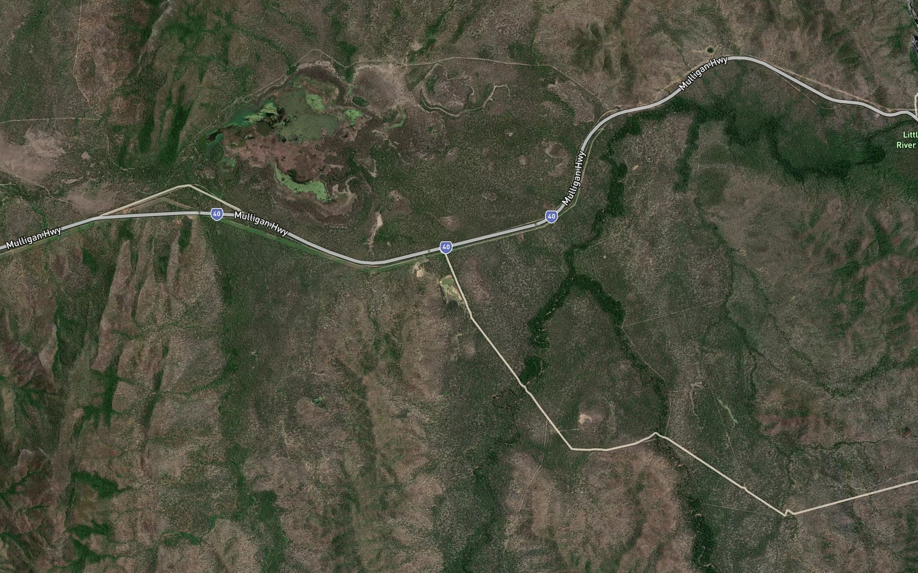 Satellite map of the Box Lagoon