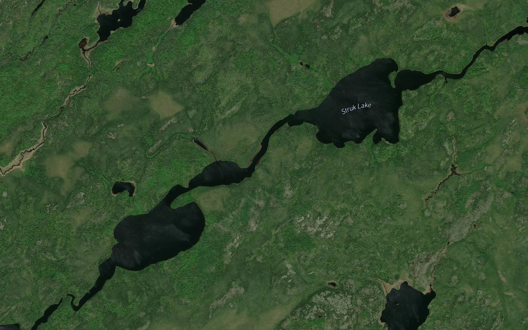Satellite map of the Struk Lake