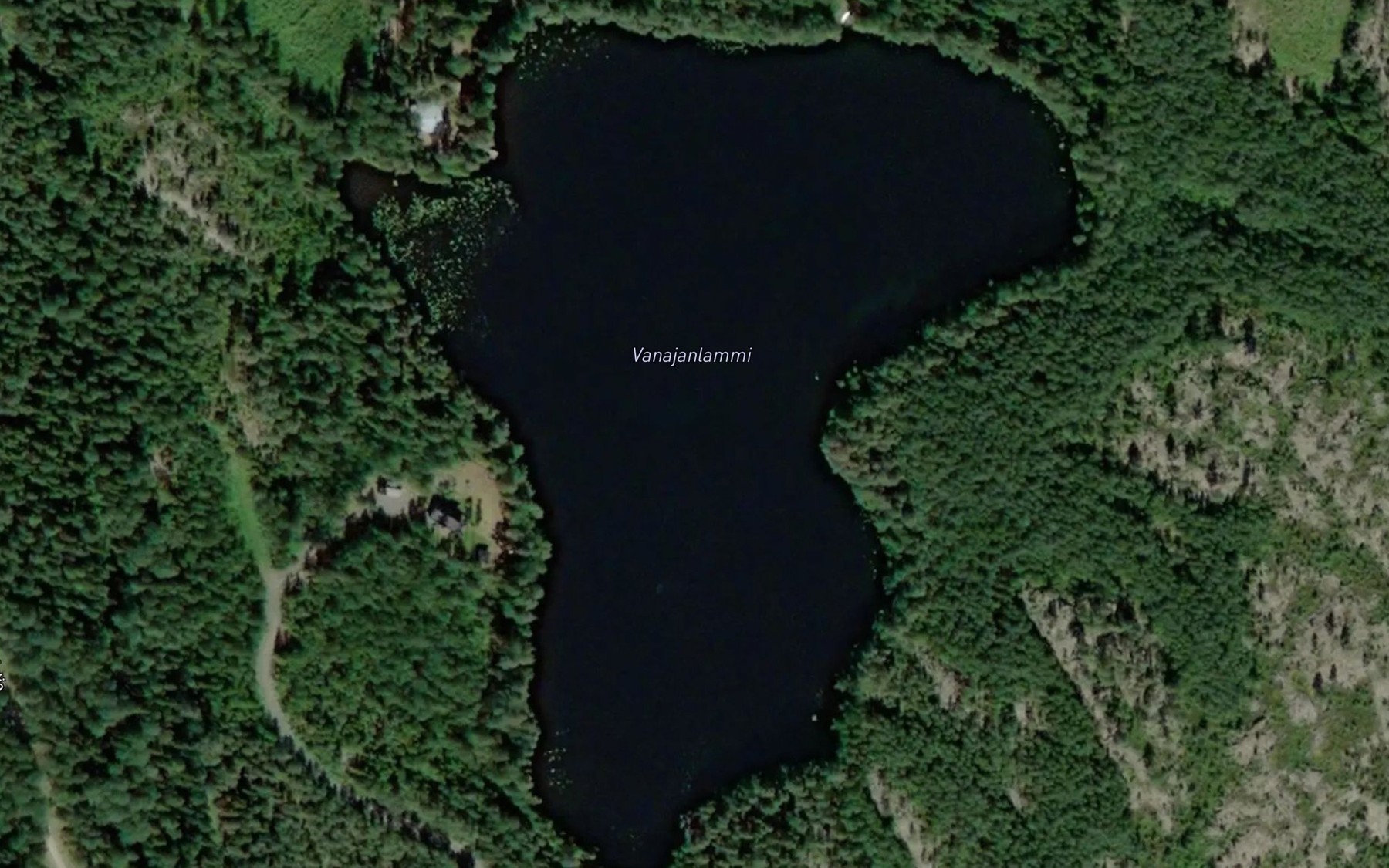 Satellite map of the Vanajanlammi