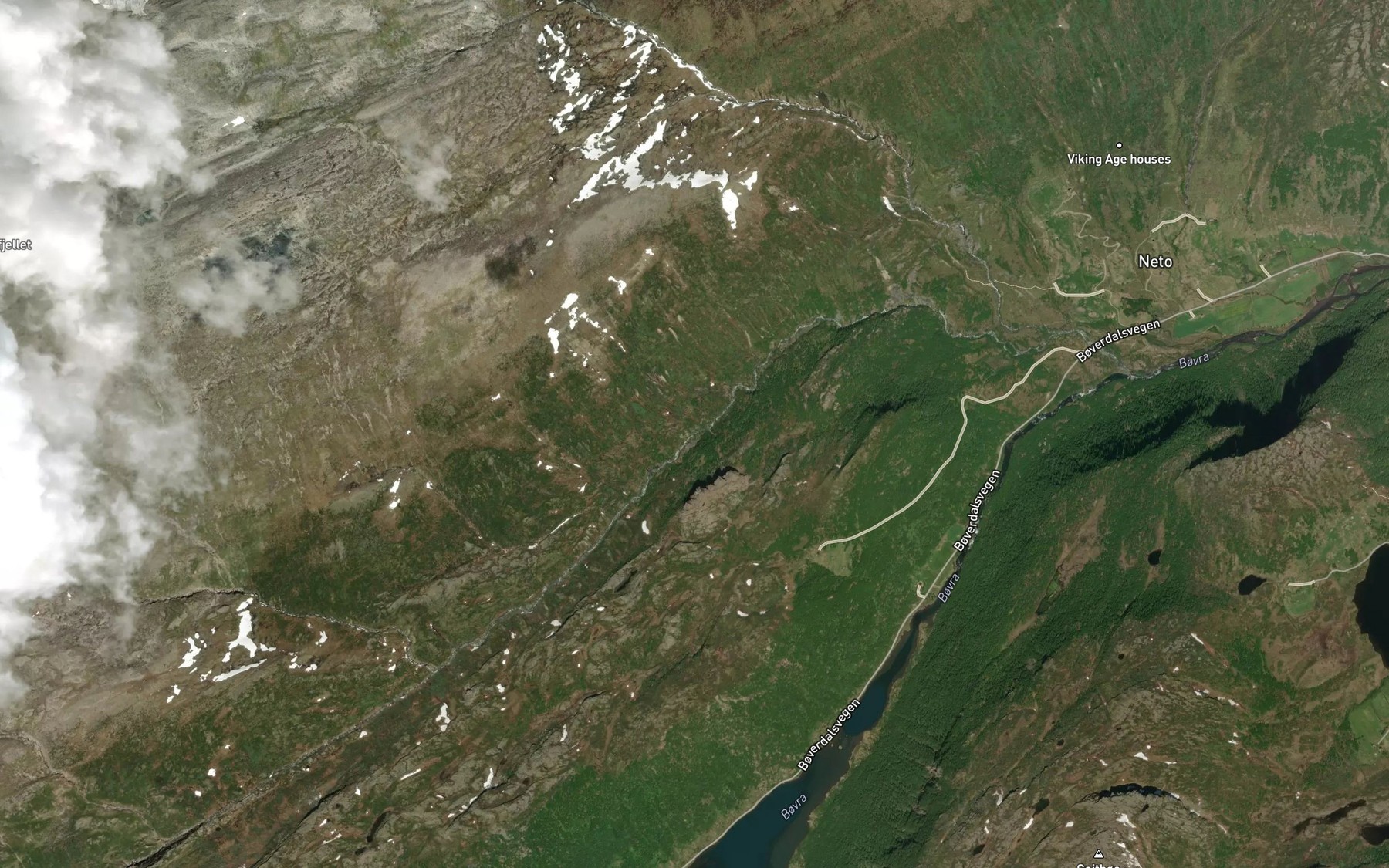 Satellite map of the Haleinna