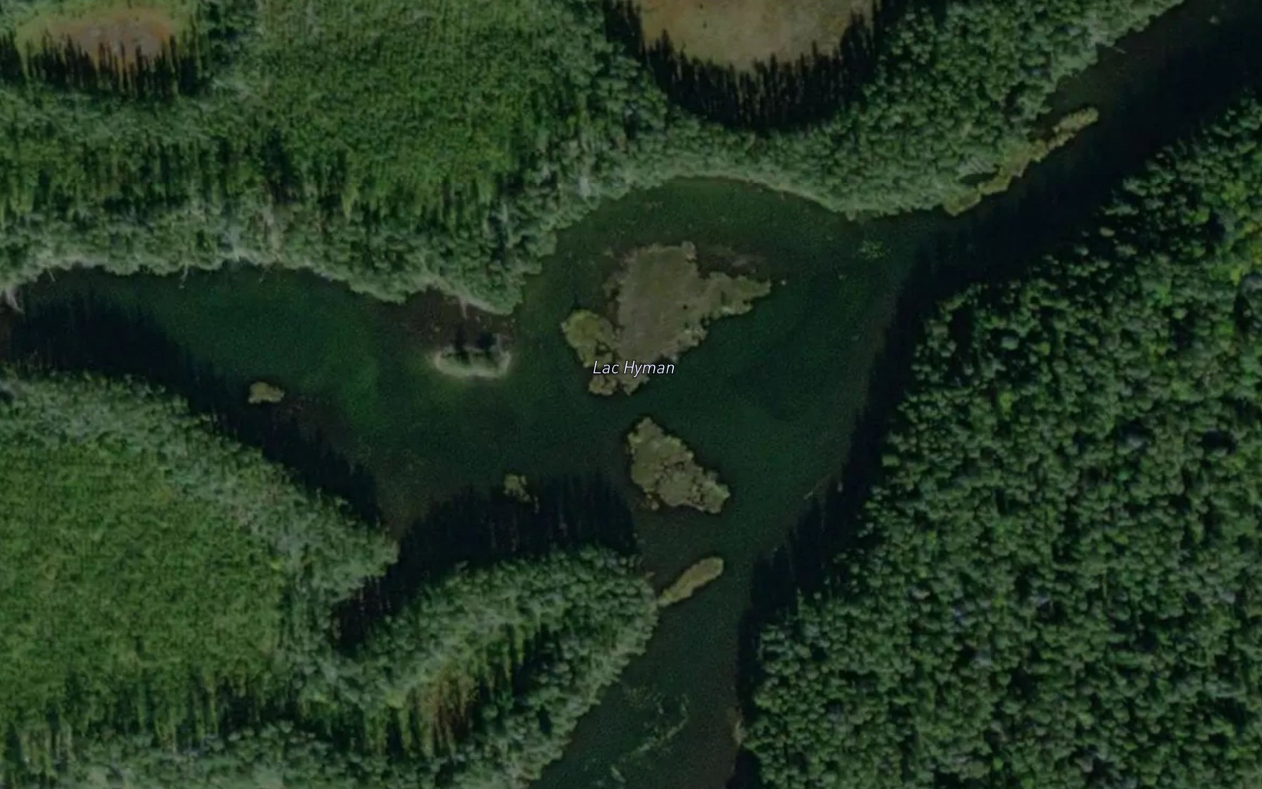 Satellite map of the Lac Hyman
