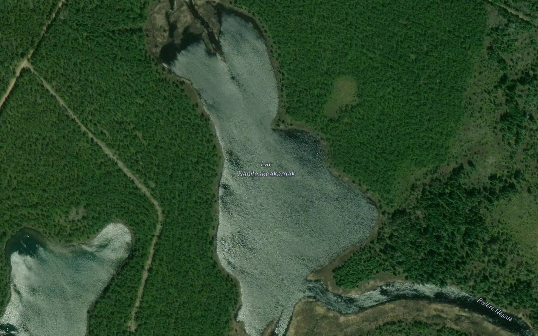 Satellite map of the Lac Kaniteskeakamak