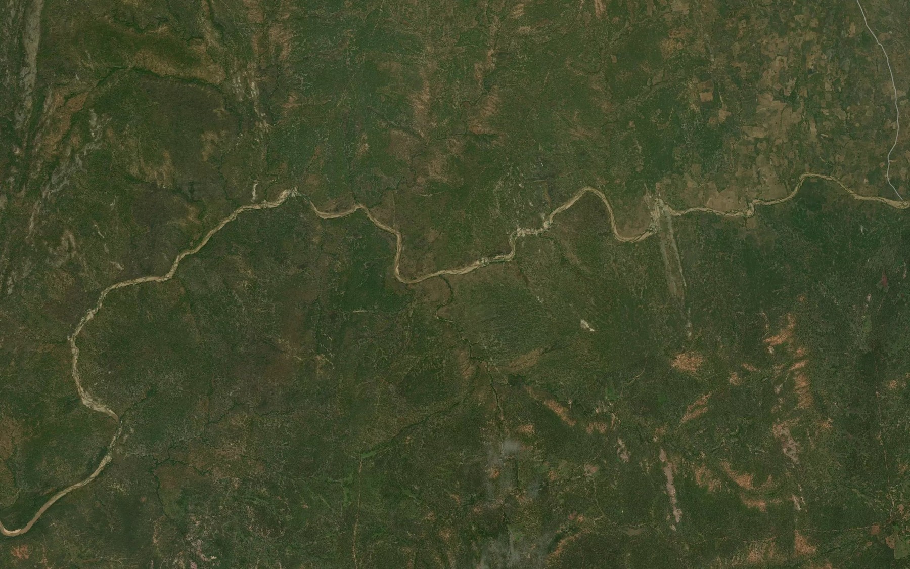 Satellite map of the River Kaya