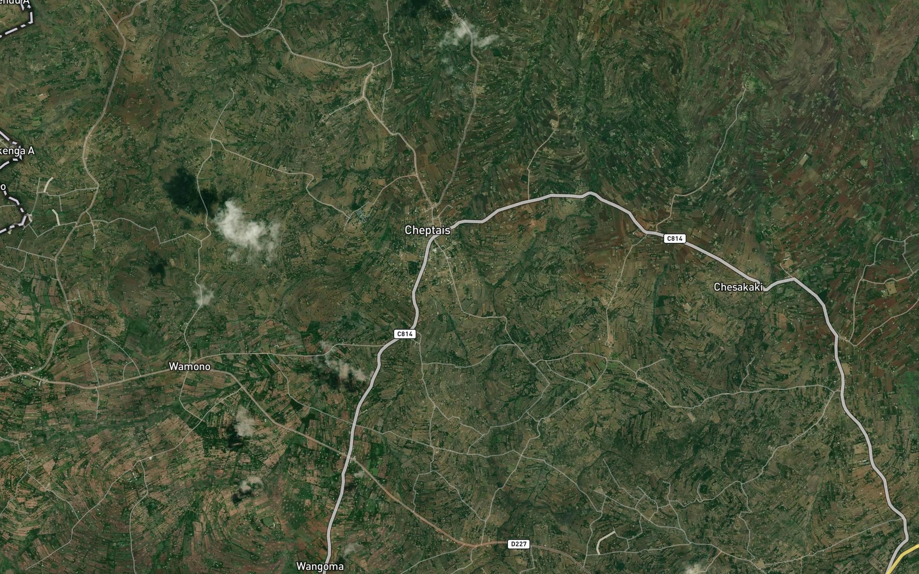 Satellite map of the Chemanani