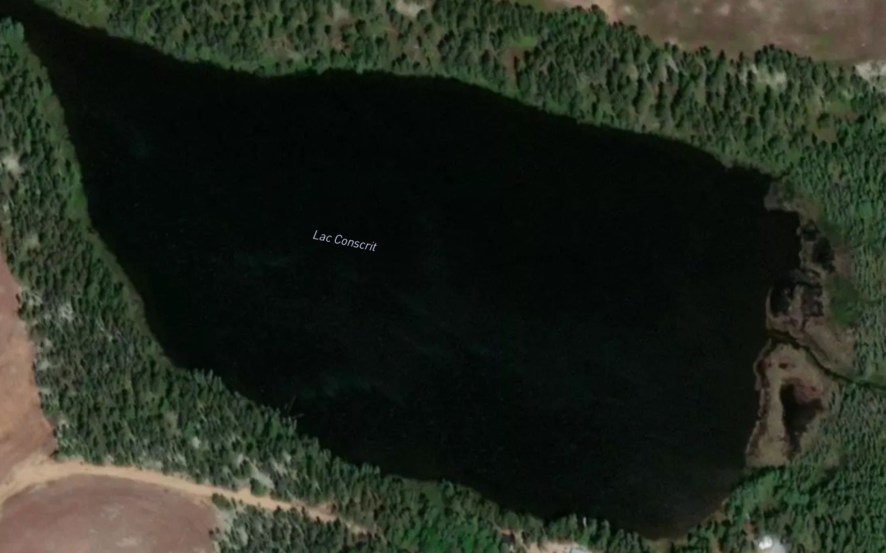 Satellite map of the Lac Conscrit