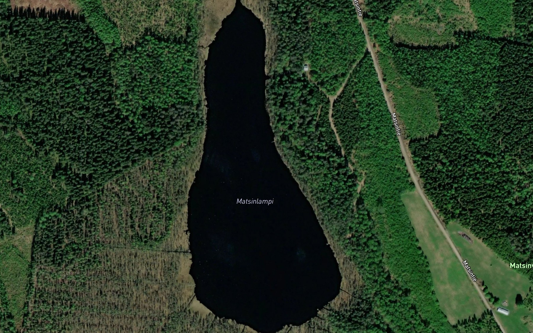 Satellite map of the Matsinlampi