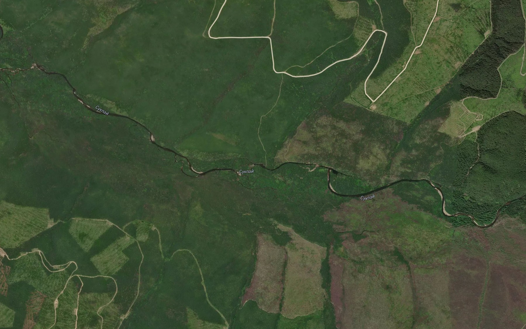 Satellite map of the Nemptu
