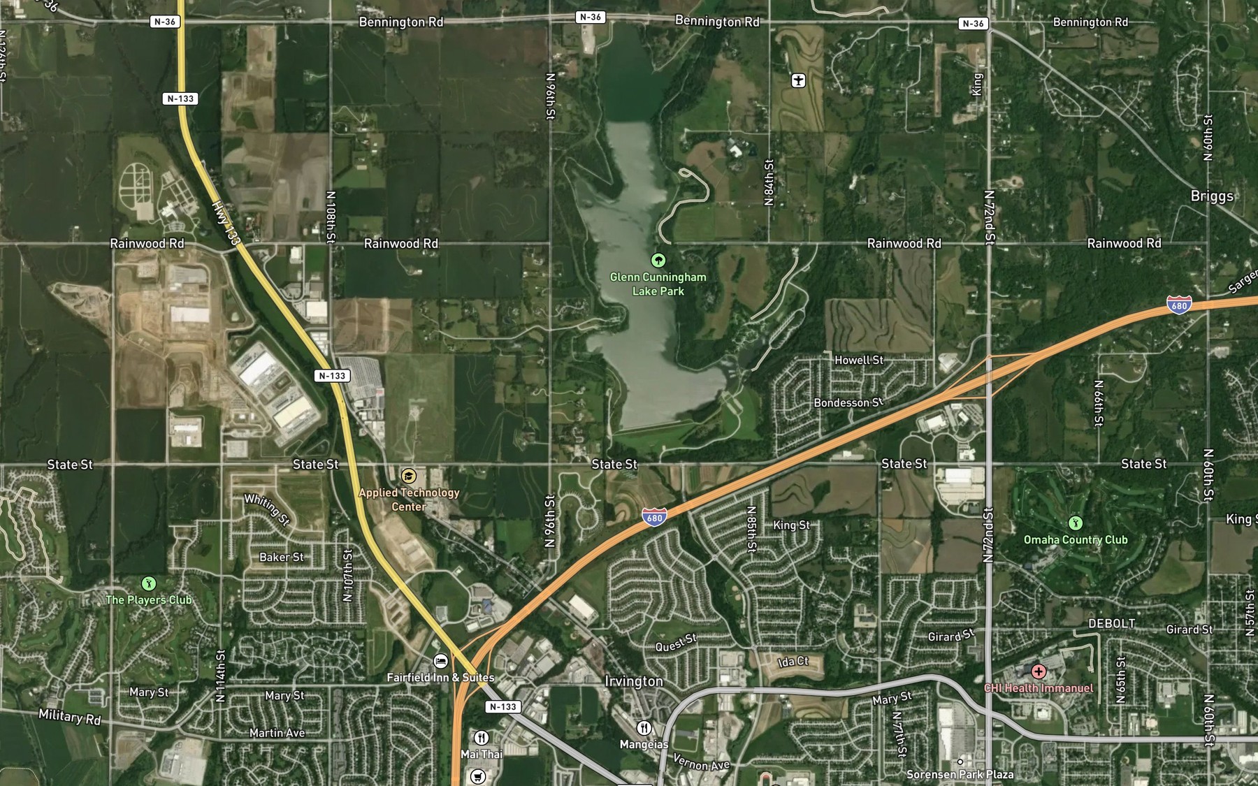 Satellite map of the Spot 2