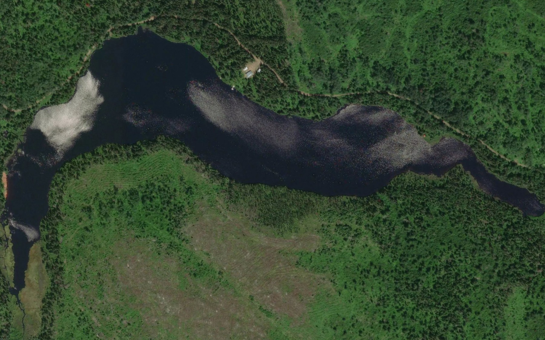 Satellite map of the Lac du Tas de Bran de Scie