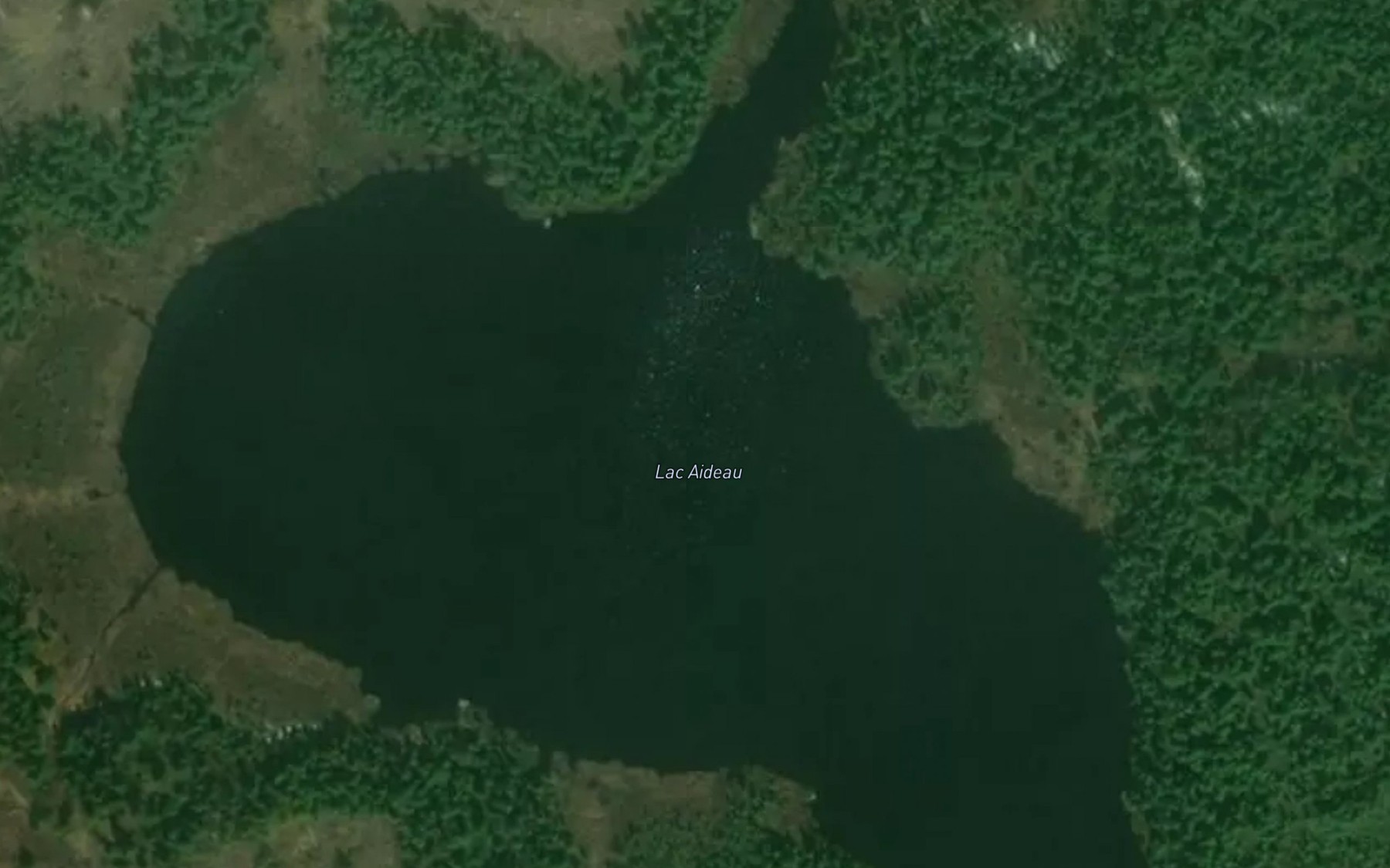 Satellite map of the Lac Aideau
