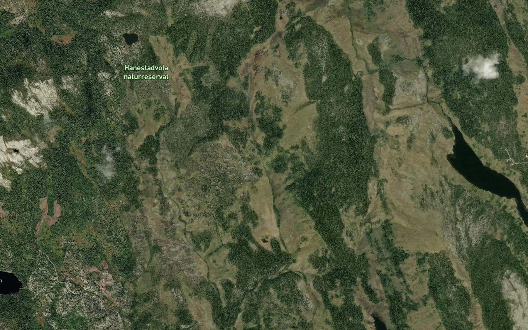 Satellite map of the Granasbekken