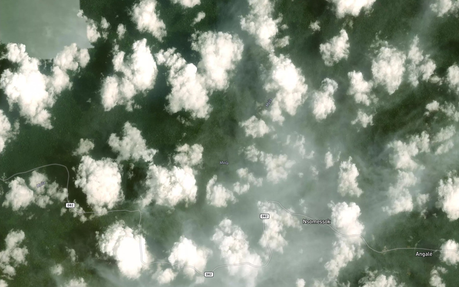 Satellite map of the Mabana