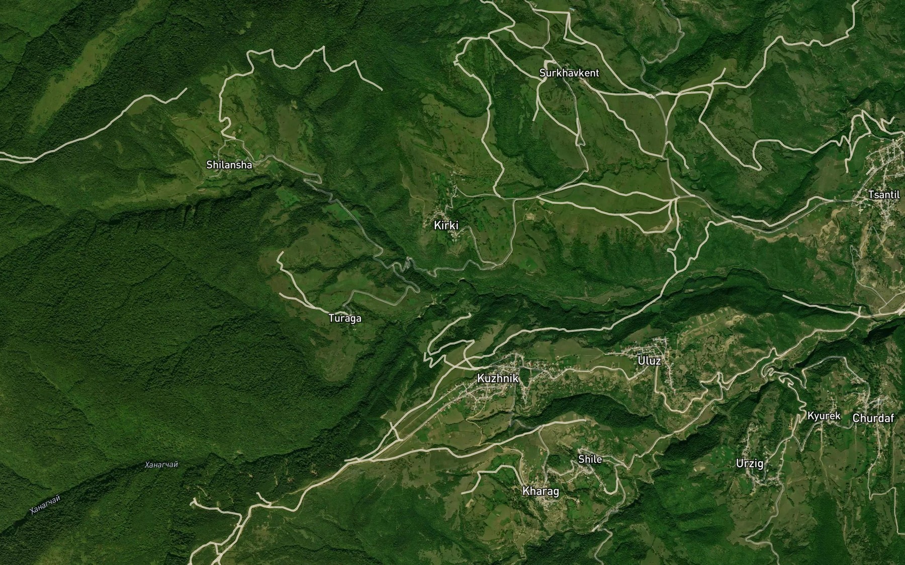 Satellite map of the Gurguraykotty
