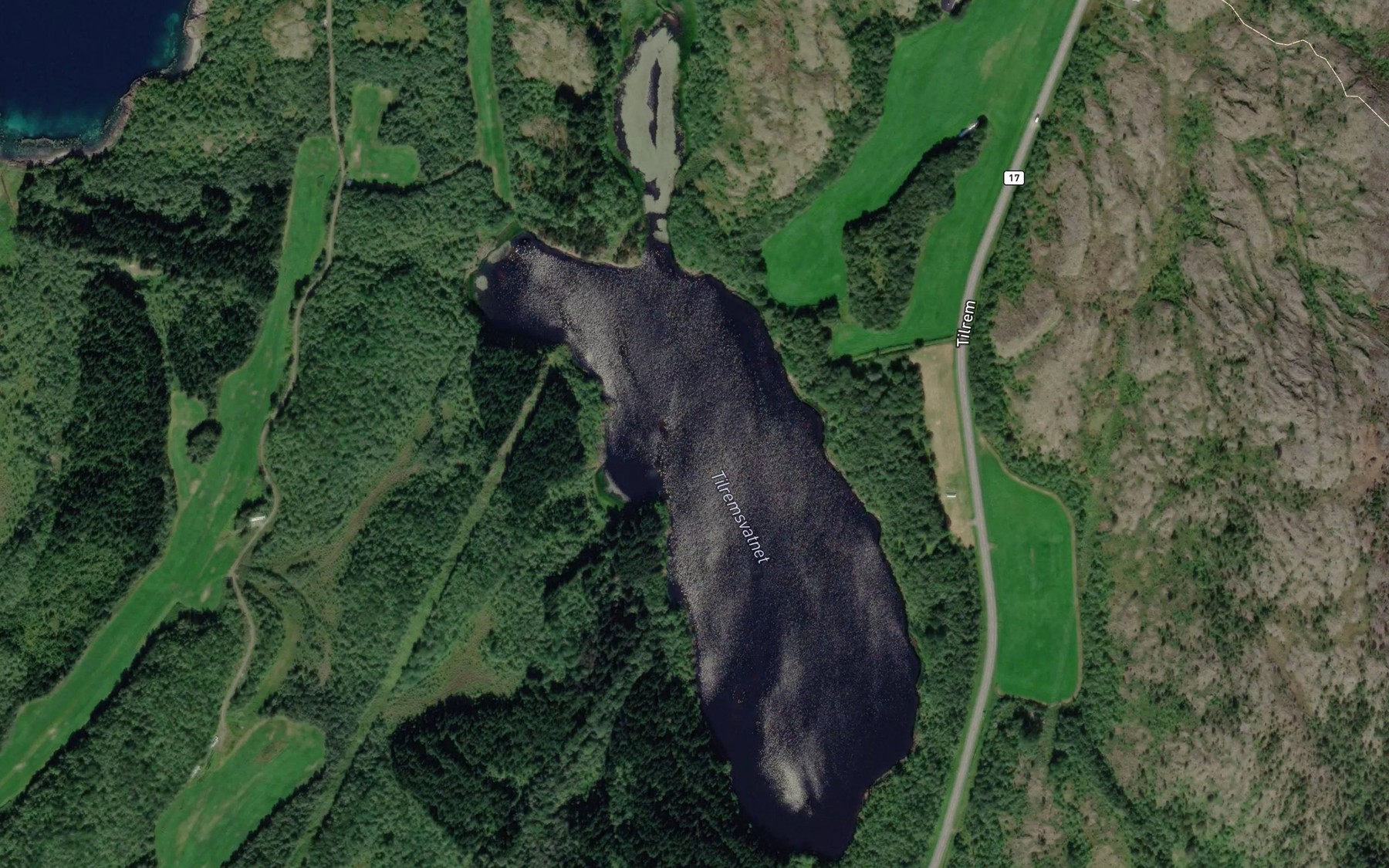 Satellite map of the Tilremsvatnet