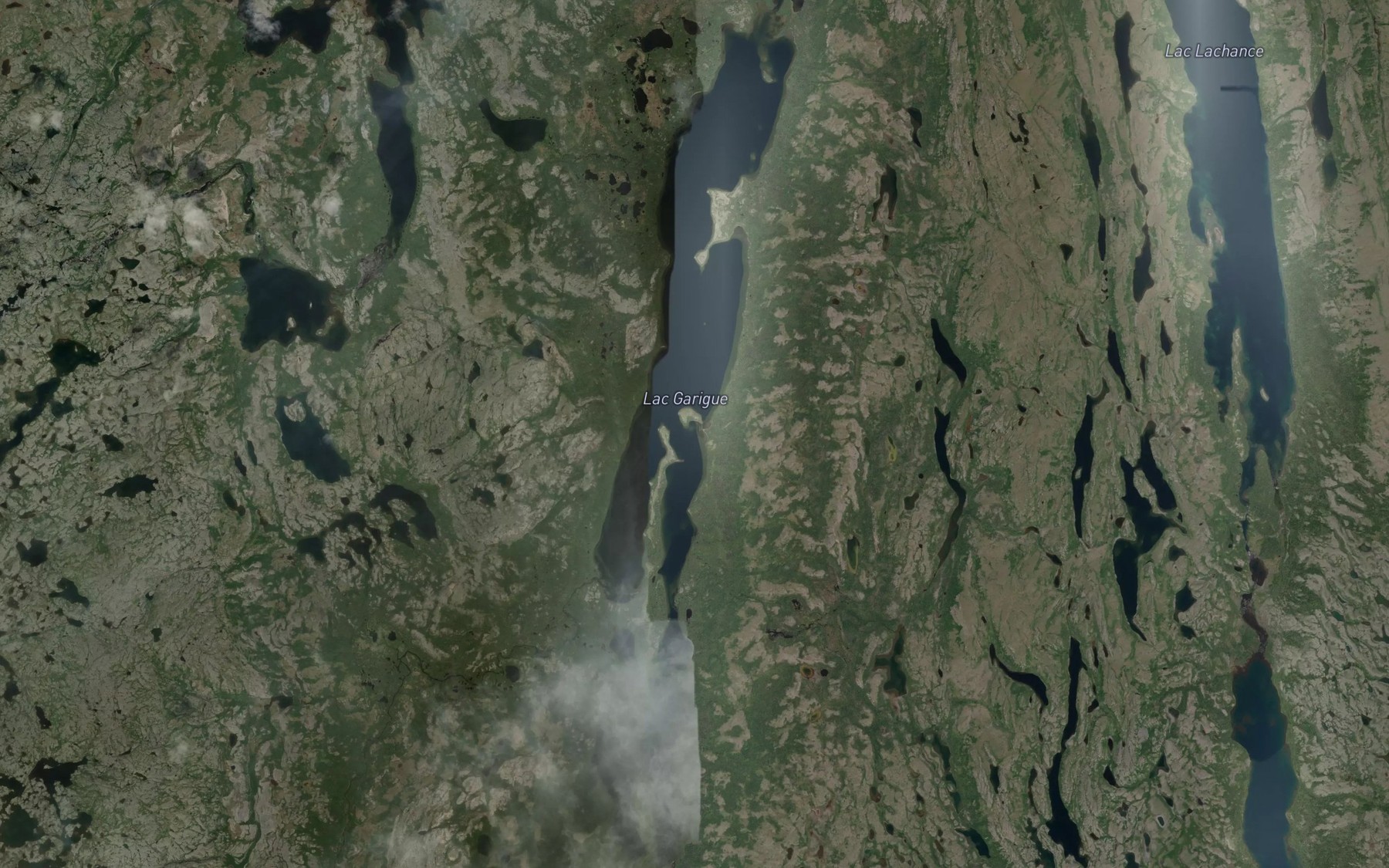 Satellite map of the Lac Garigue
