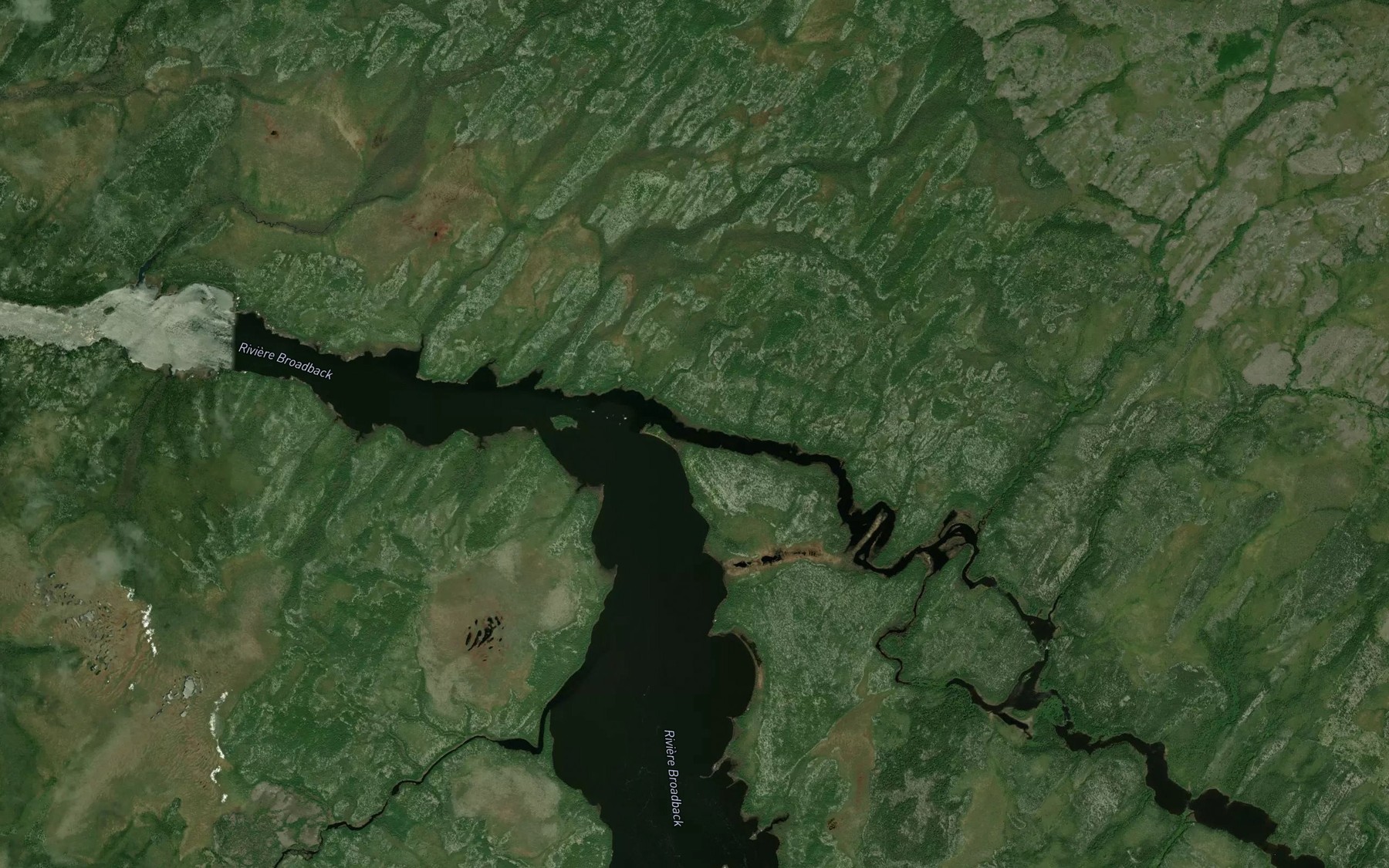 Satellite map of the Bras Makatewakamistikw