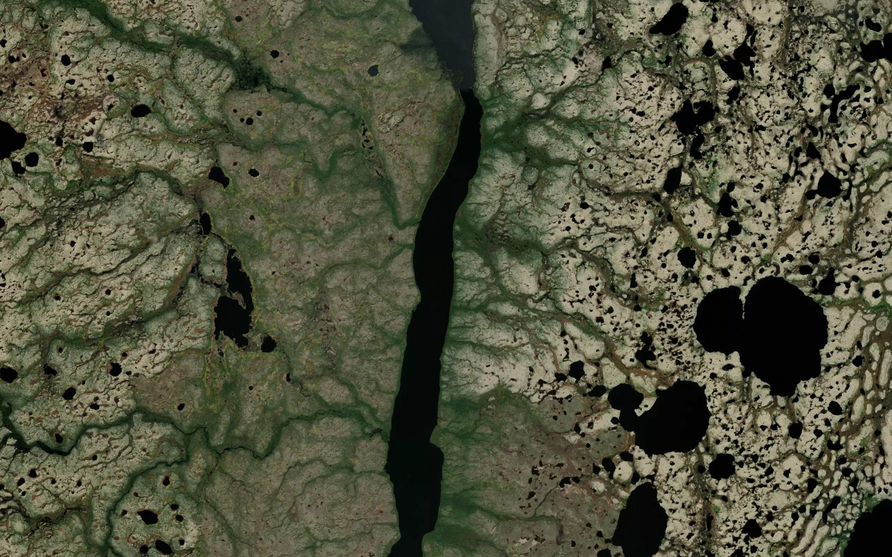 Satellite map of the Allan McDonald Lake