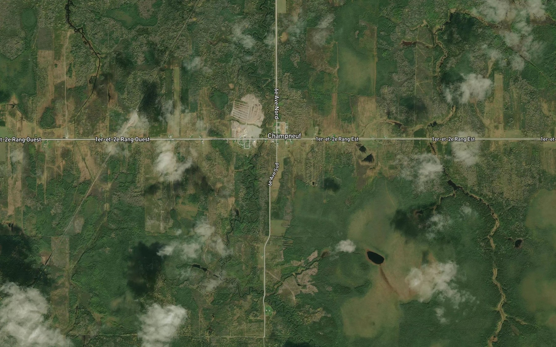 Satellite map of the Ruisseau Beaulieu