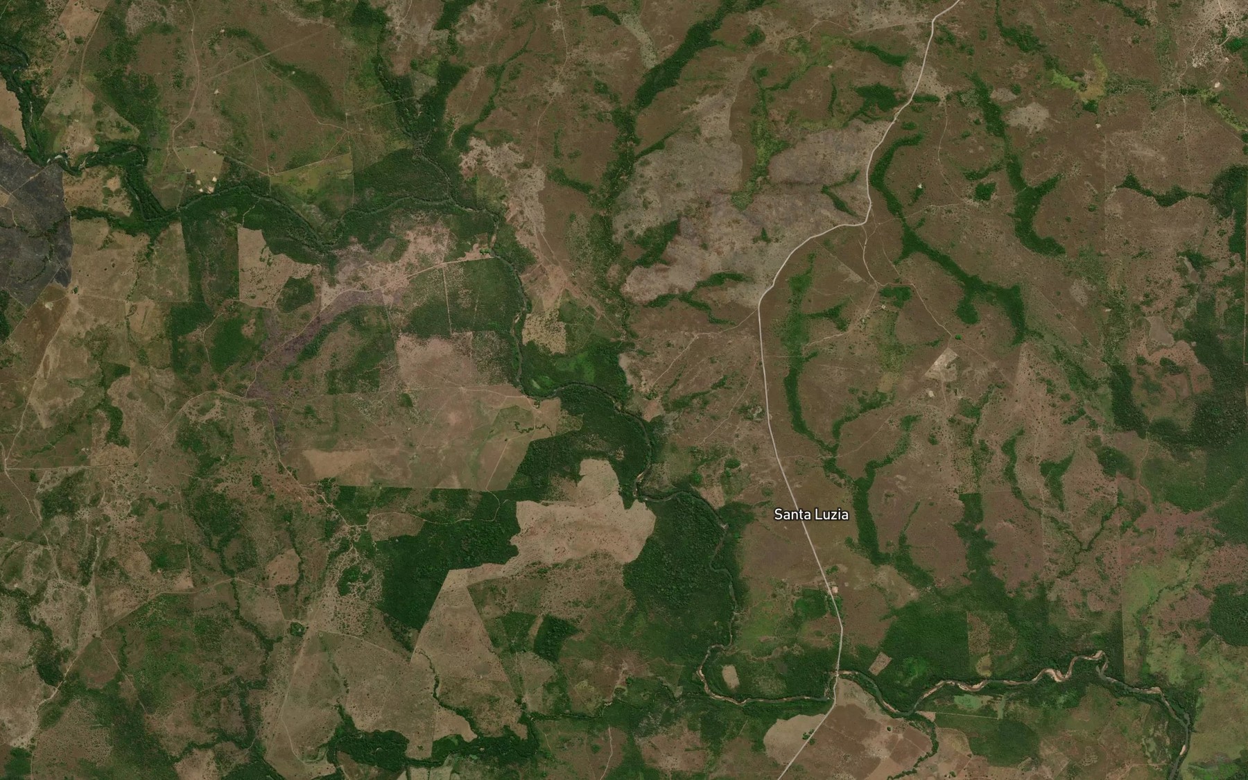 Satellite map of the Corrego Cassiano