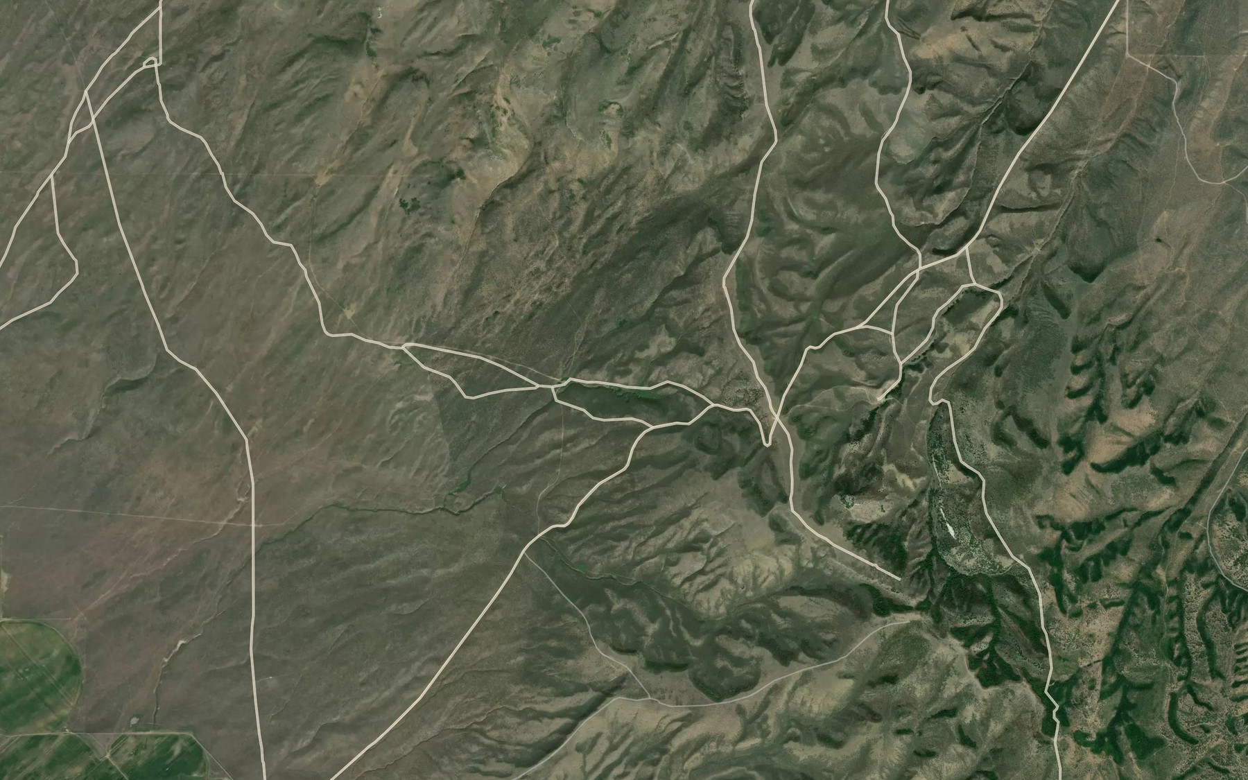 Satellite map of the Buckskin Spring