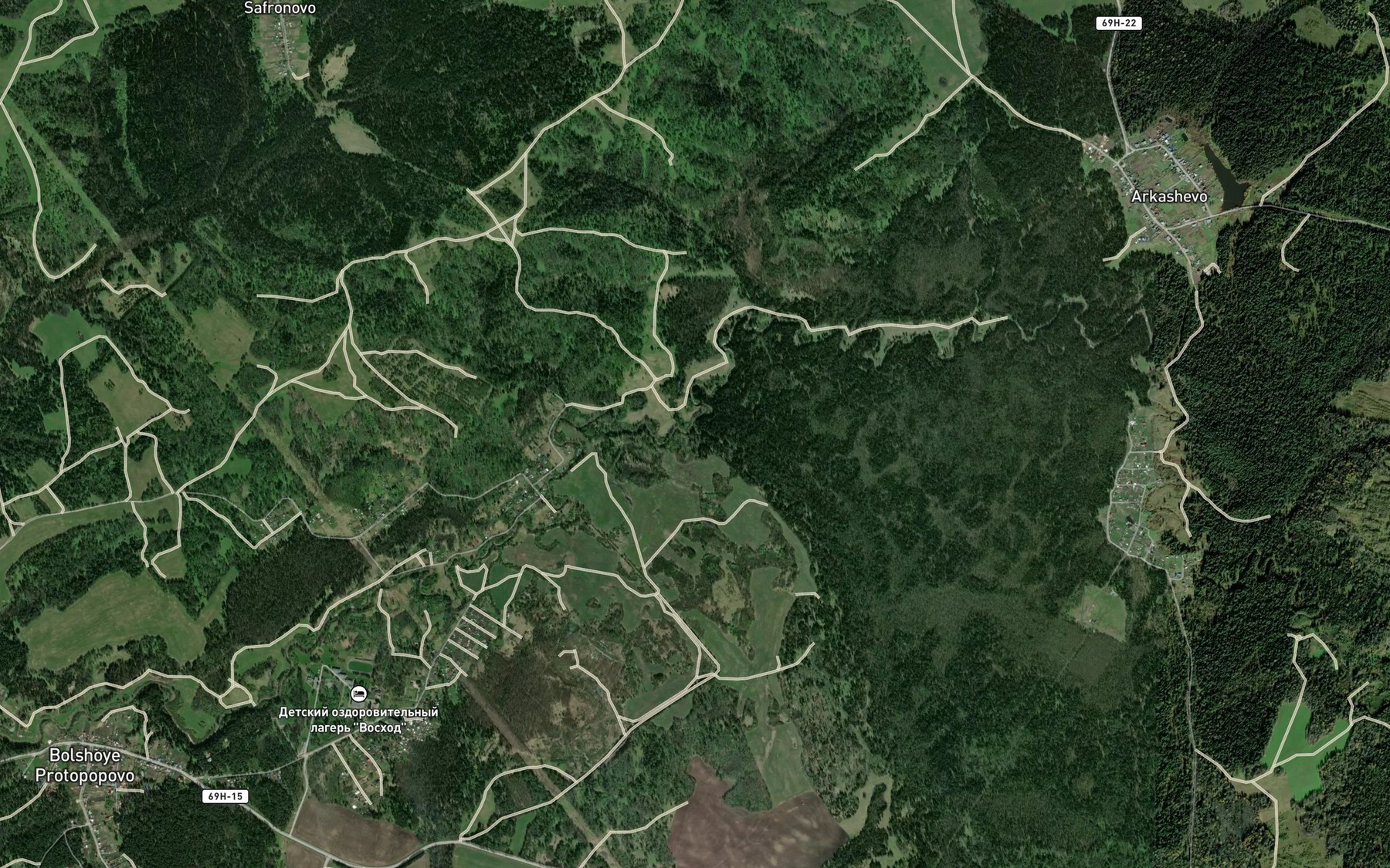 Satellite map of the Bobrovka