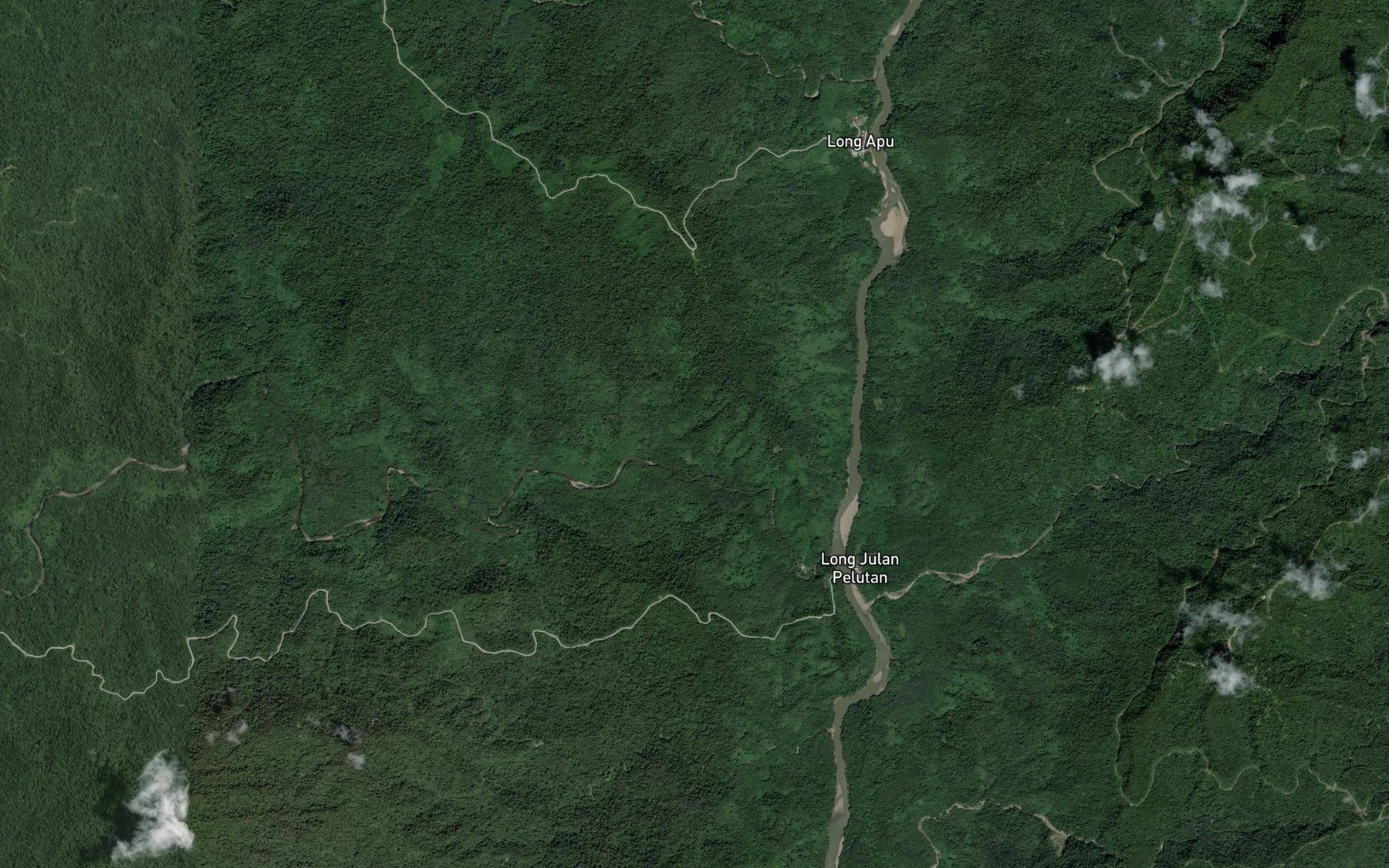 Satellite map of the Julan Rapids