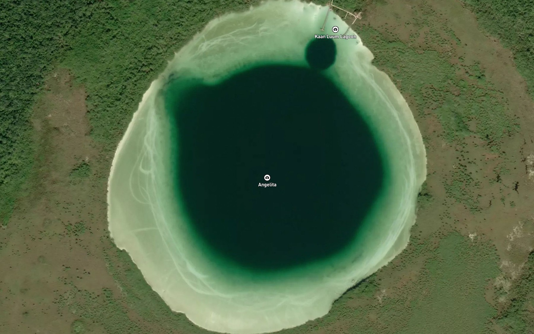 Satellite map of the Laguna Chumkopo
