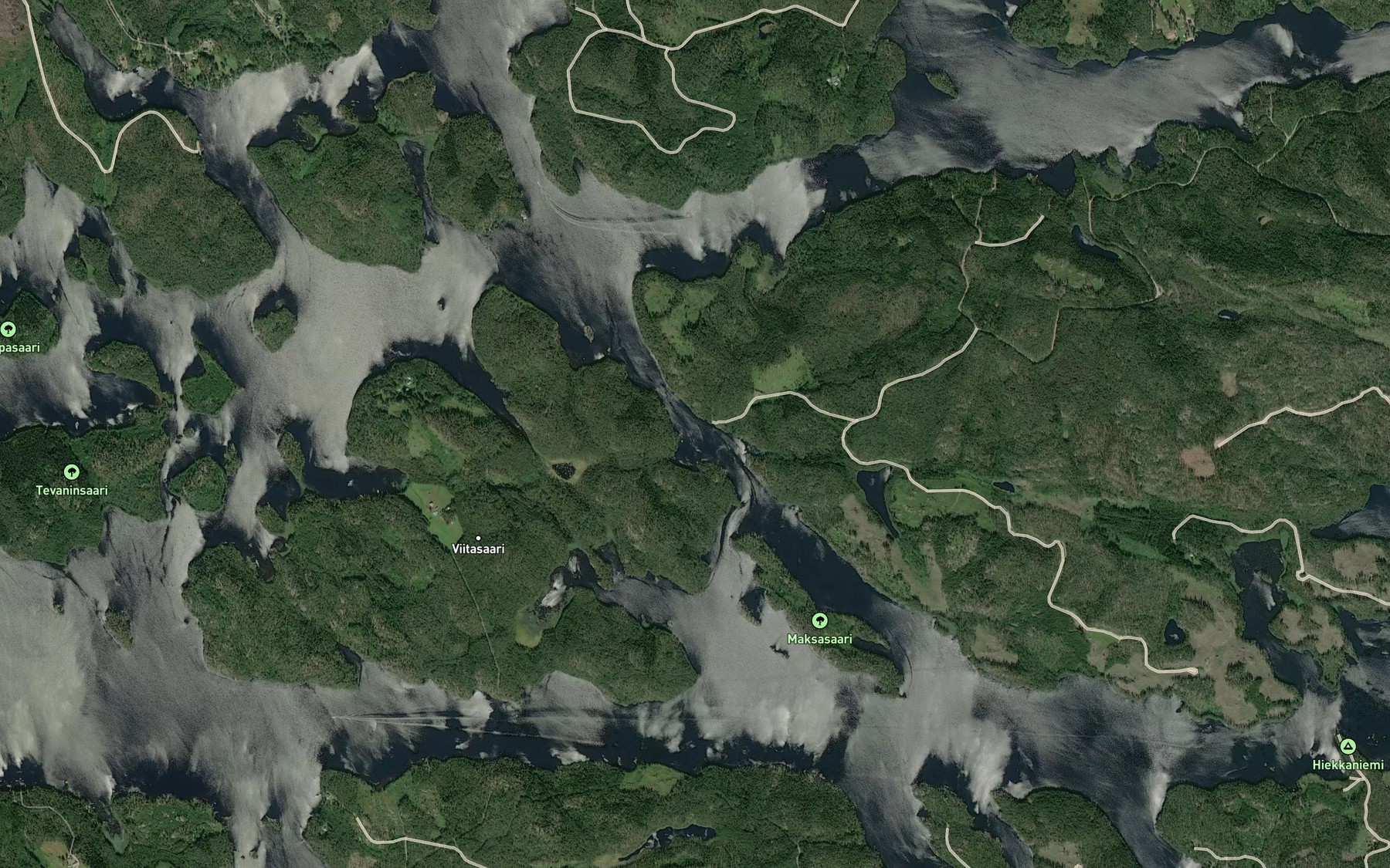 Satellite map of the Riihonsalmi