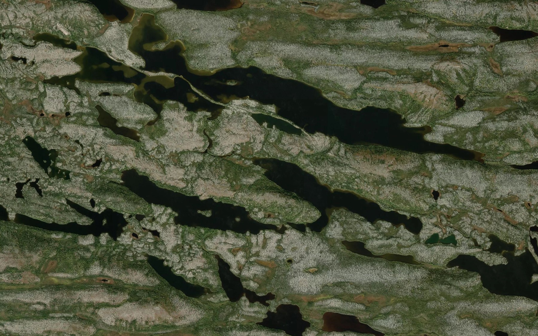 Satellite map of the Lacs Kawasikusu