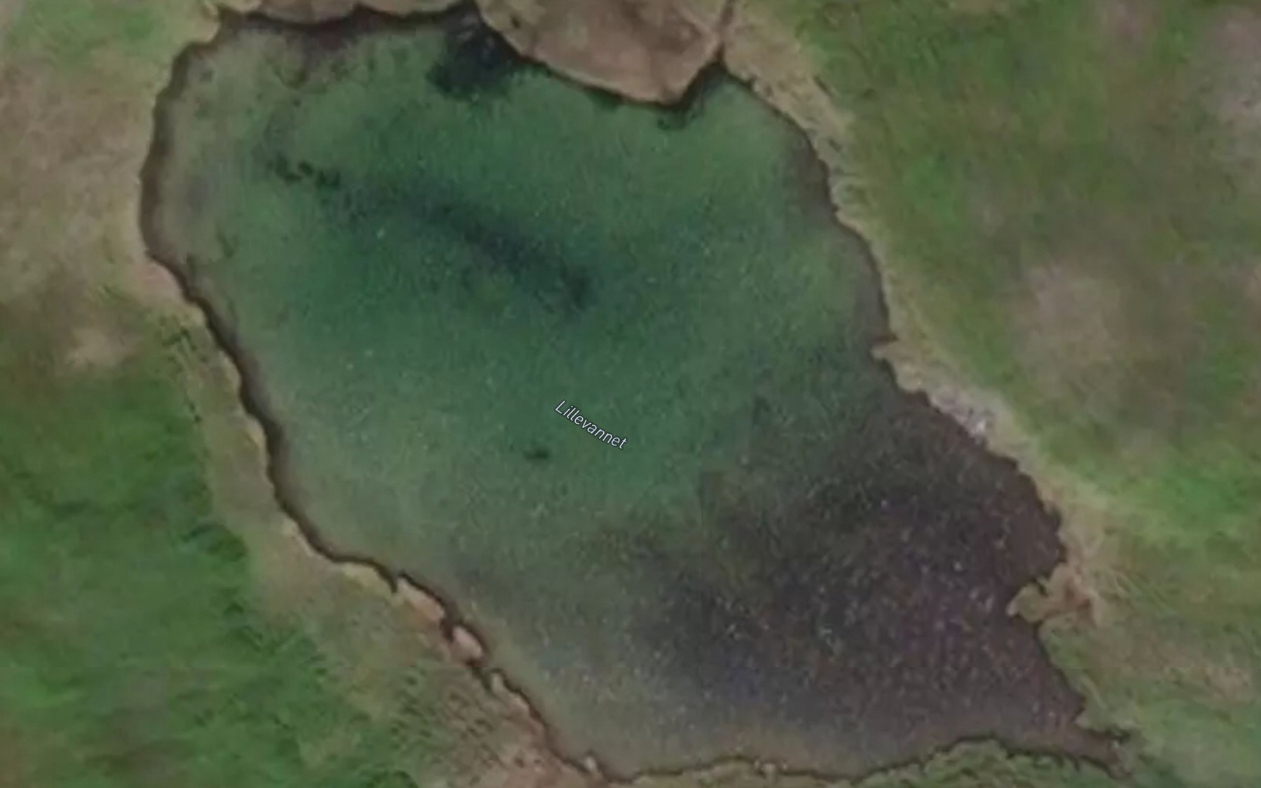 Satellite map of the Lillevatnet