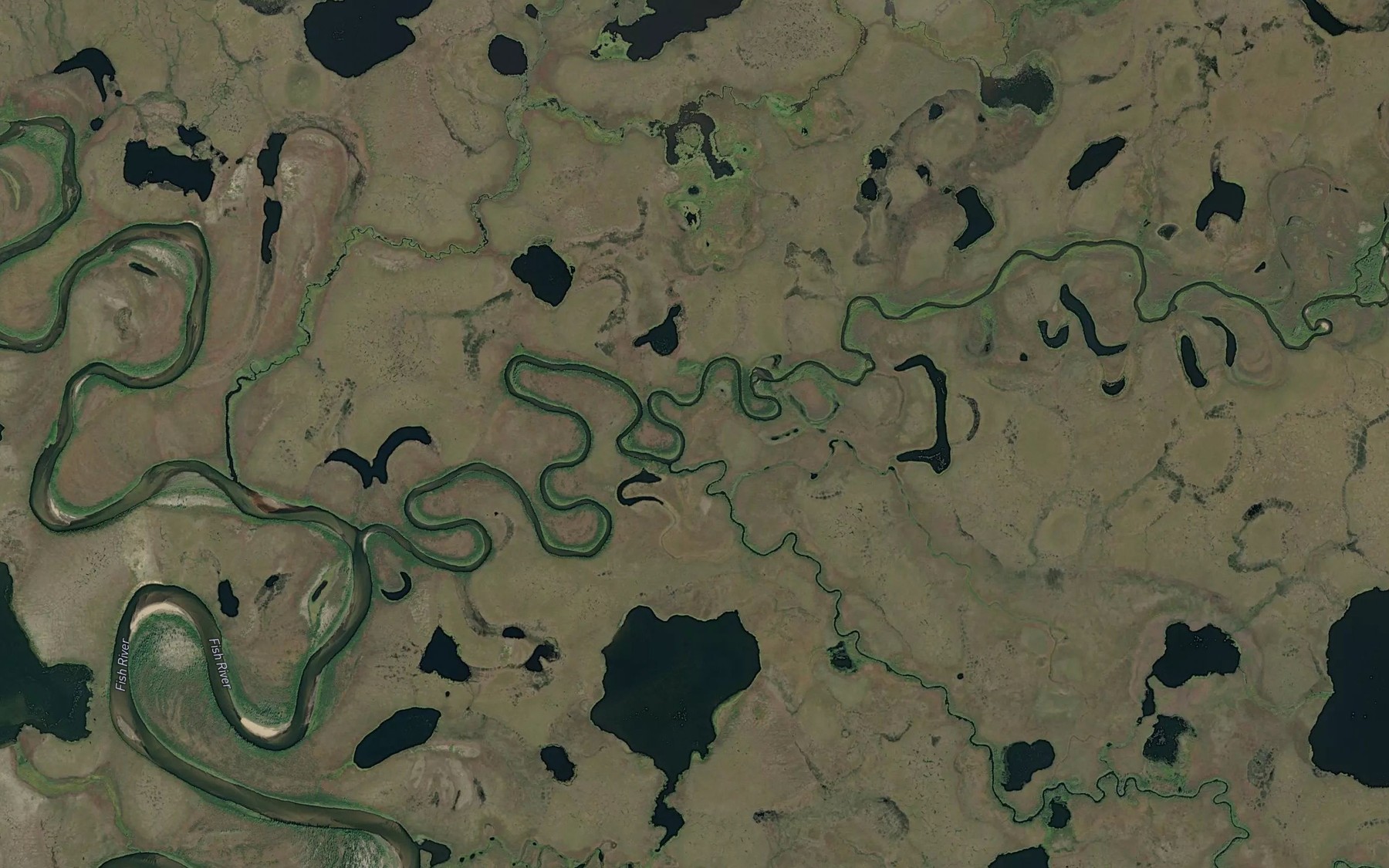 Satellite map of the Mosquito Creek