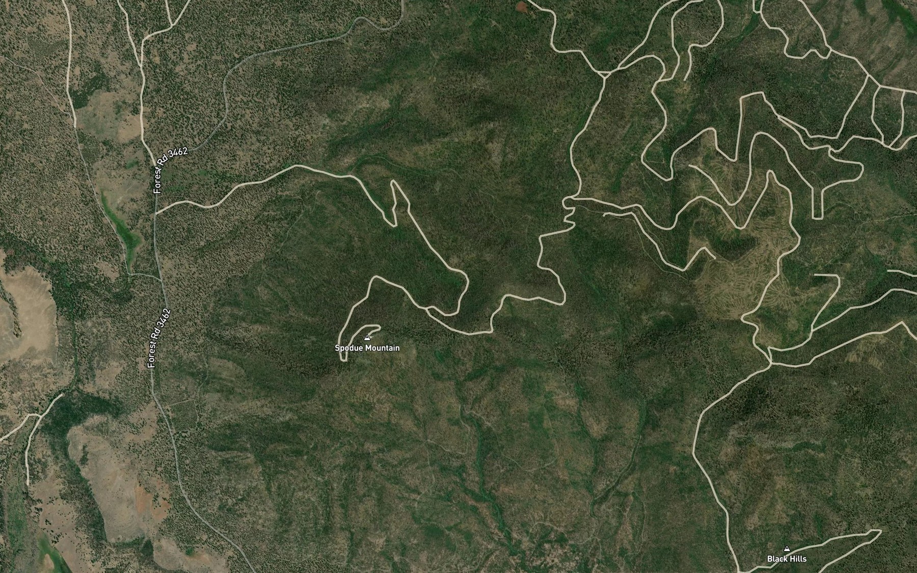 Satellite map of the Bob Plank Spring