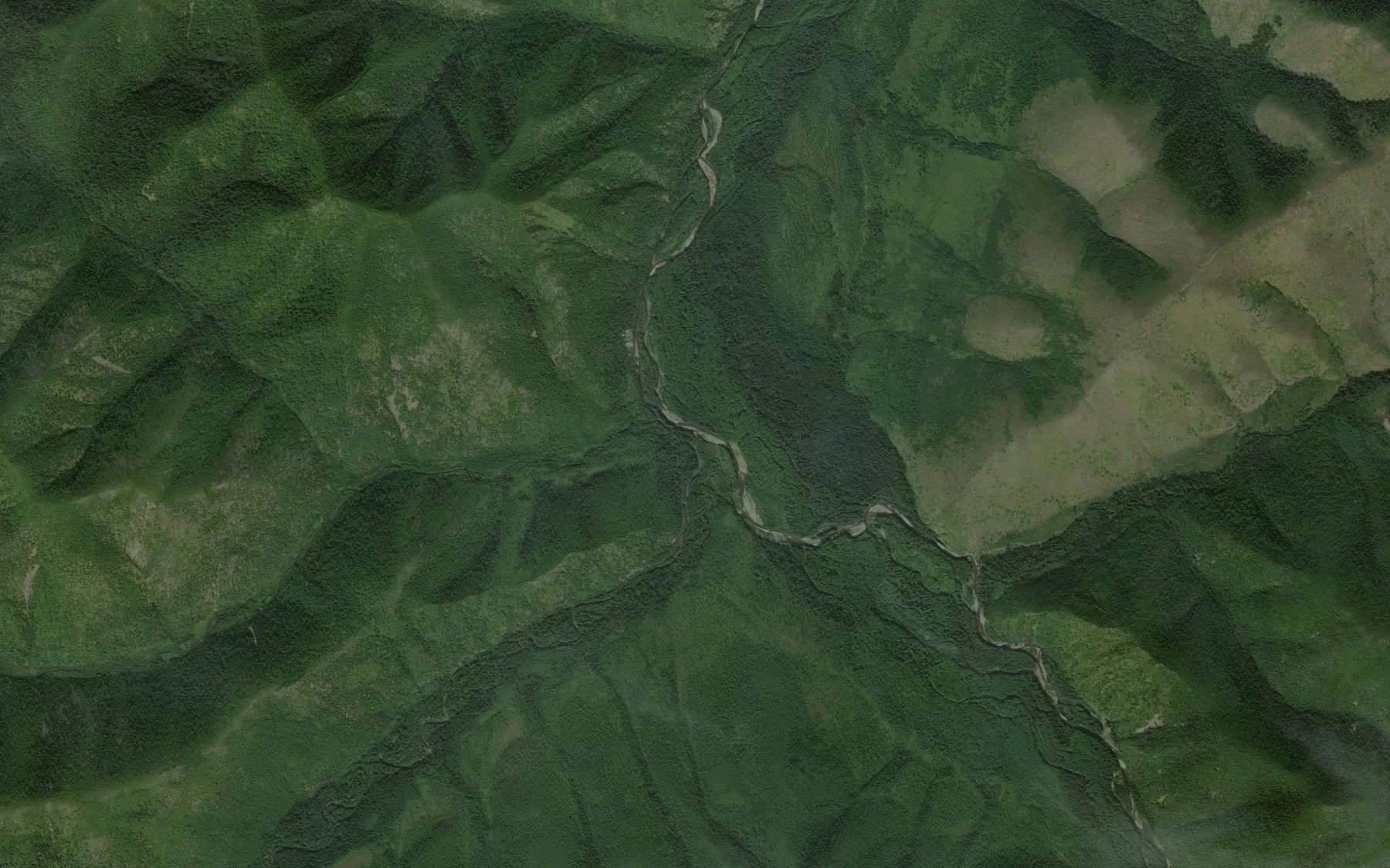 Satellite map of the Mitakan