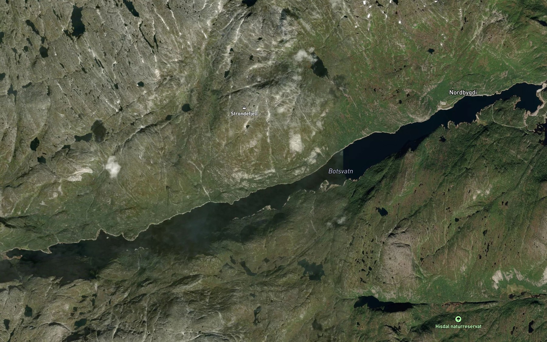 Satellite map of the Botsvatn