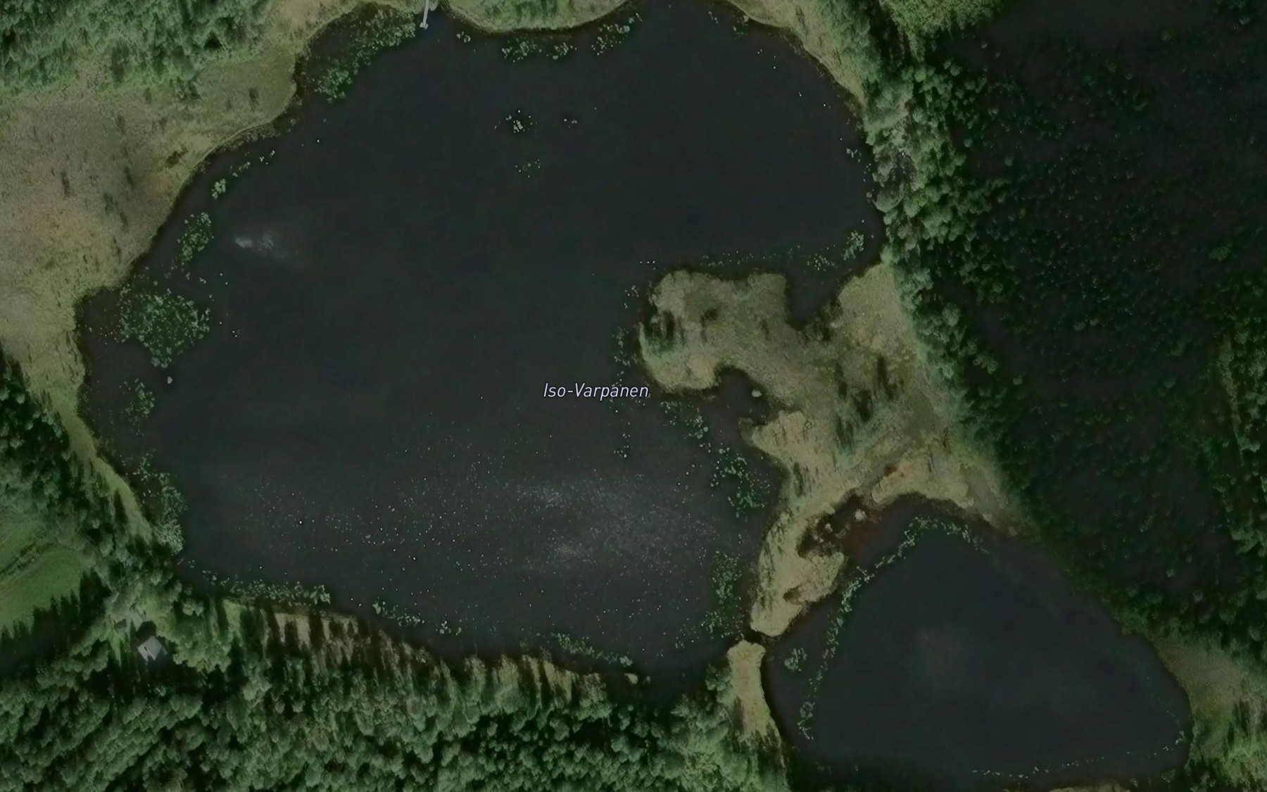 Satellite map of the Iso-Varpanen