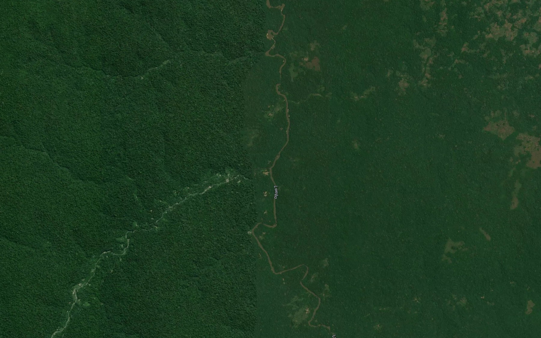 Satellite map of the Mishinga