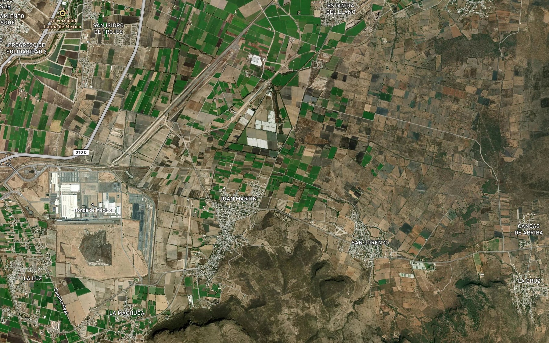 Satellite map of the El Varal