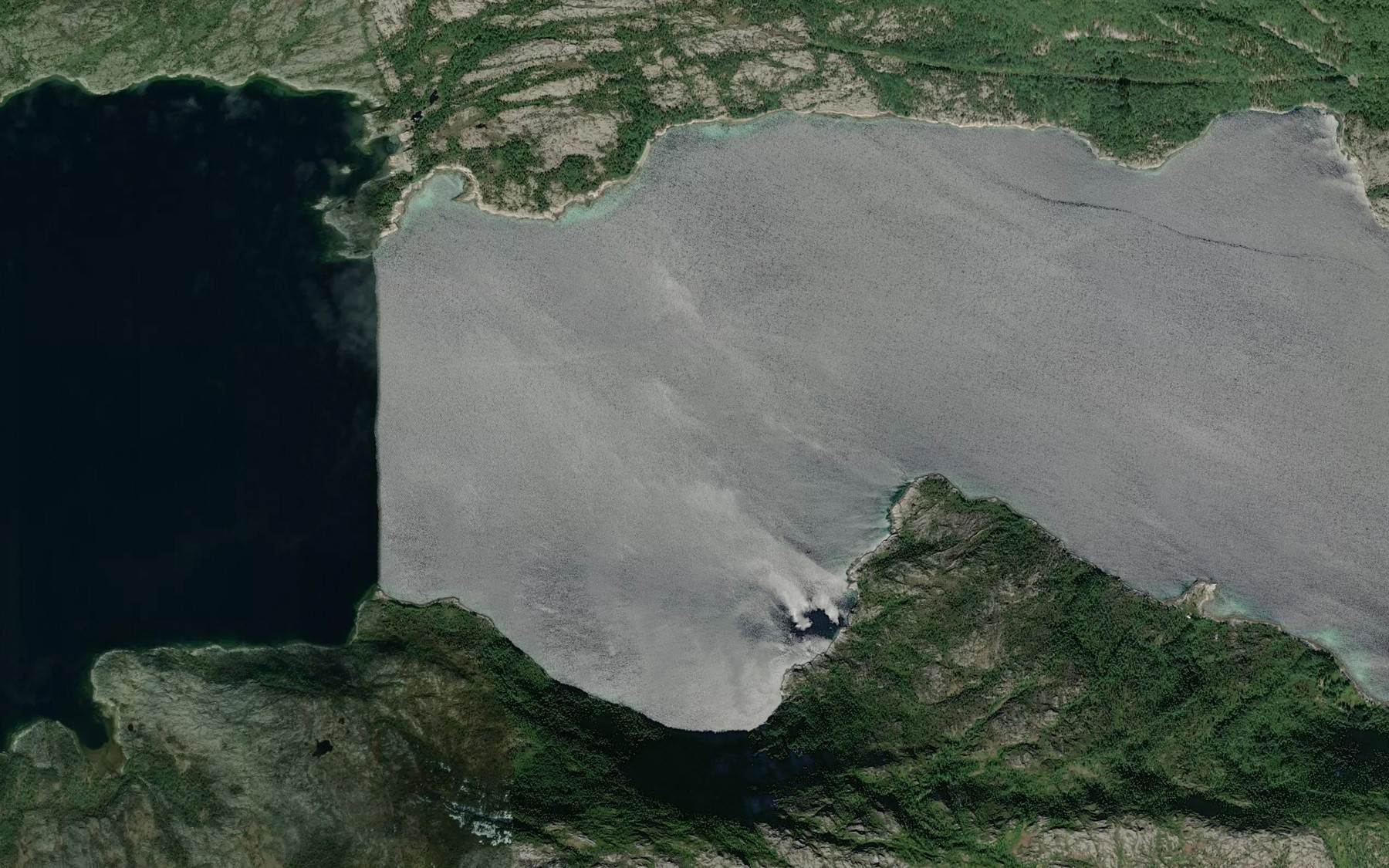 Satellite map of the Kaldvagfjorden