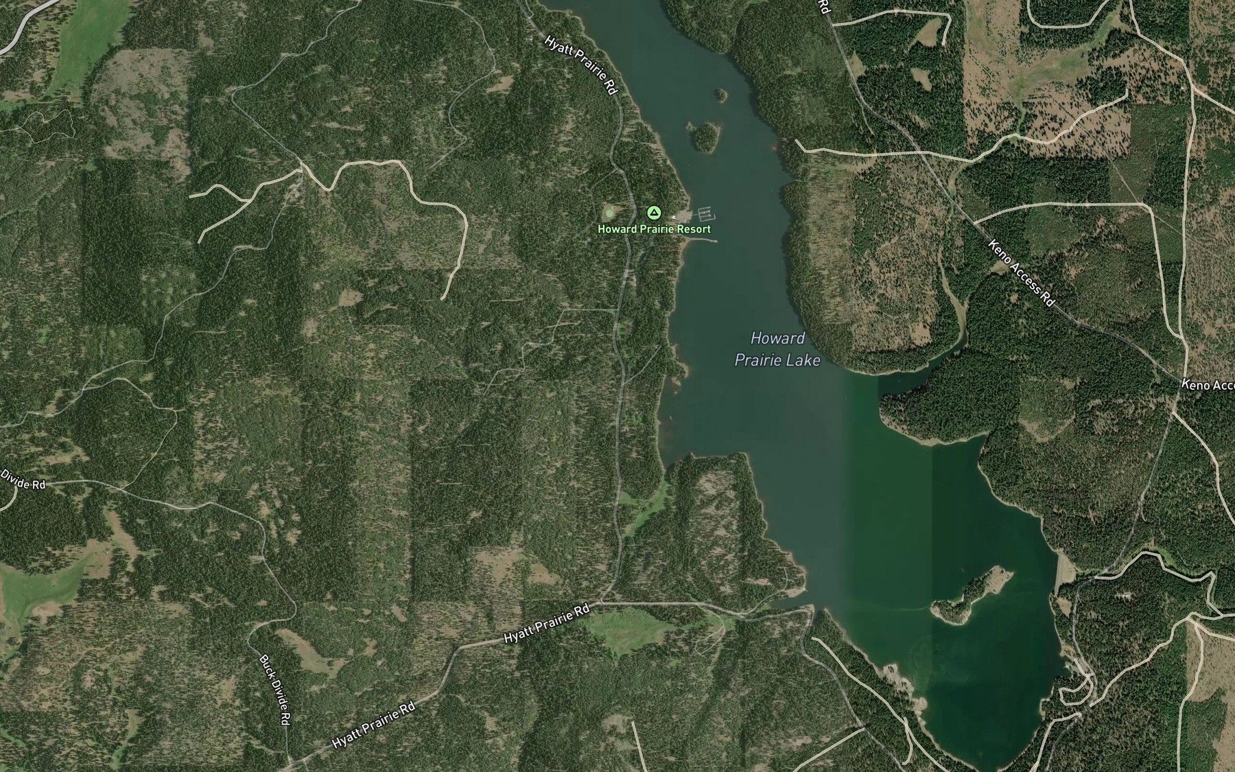 Satellite map of the Swinning Spring