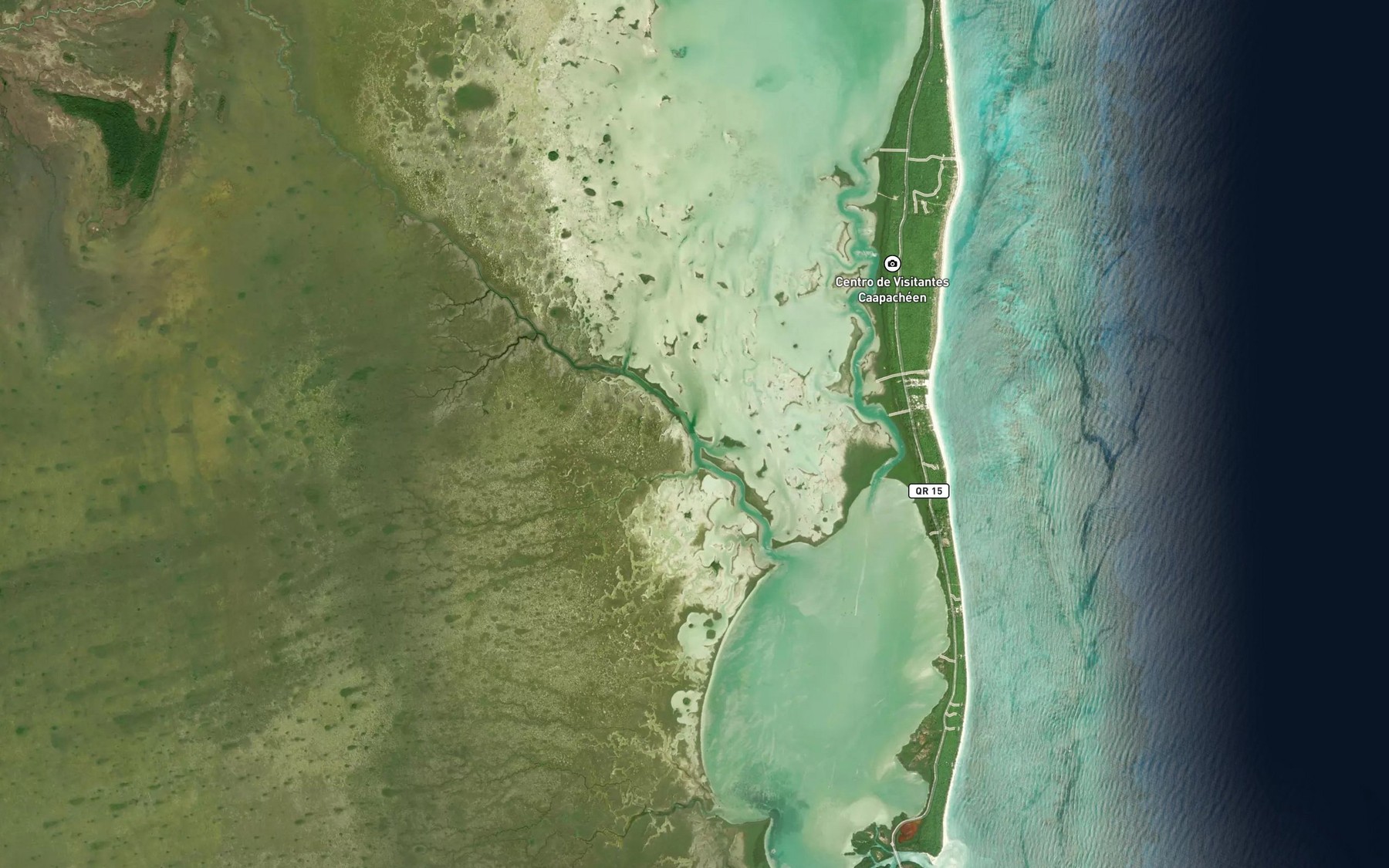 Satellite map of the Cayo Venado